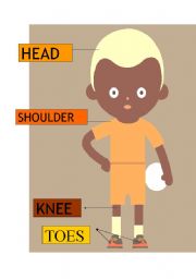 English worksheet: head-shoulder-knee-toes