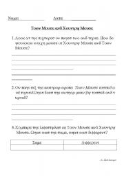 English Worksheet: Town Mouse Country Mouse