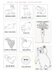 English worksheet: Colors and Images