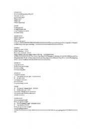 English Worksheet: greeting