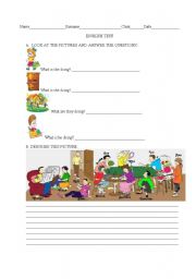 English Worksheet: PRESENT PROGRESSIVE