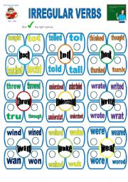 English Worksheet: irregular verbs-g