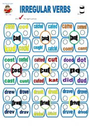 English Worksheet: irregular verbs-b