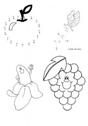 English worksheet: fruit