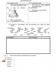 English Worksheet: NOUNS