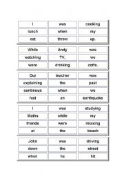 English Worksheet: **** Jumbled Sentences ***.