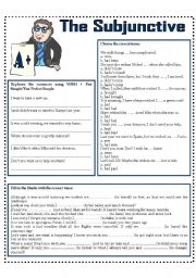 English Worksheet: A+ --- THE SUBJUNCTIVE