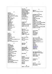 English Worksheet:   PREPOSITION-DEPENDENT ADJECTIVES