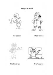 English Worksheet: People At work