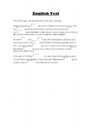 English worksheet: Past simple