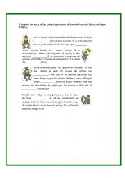 English Worksheet: Saint Patrick s Day 2- Reading Comprehension