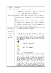 English Worksheet: Commands/orders