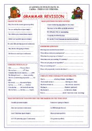 English Worksheet: Grammar revision