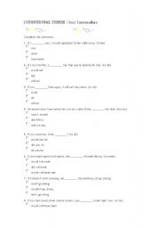 English worksheet: CONDITIONALS