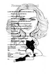 English worksheet: Exercise linked to Madonnas song Frozen