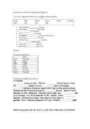 English Worksheet: edjectives