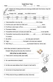 Simple Future Tense Practice