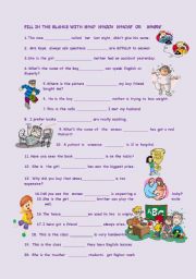 English Worksheet: RELATIVE PRONOUNS