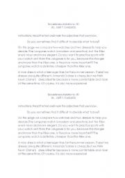 English Worksheet: shopping 