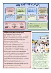 English Worksheet: The Passive Voice I