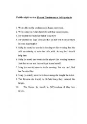 English Worksheet: Present Simole VS Present Continious