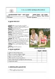 English Worksheet: TEST ABOUT PAST SIMPLE TO BE - WAS I..? I WASNT....