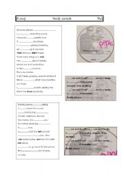 English Worksheet: family portrait pink  + tongue twisters 