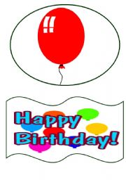 English Worksheet: happy birthday