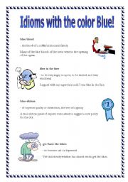 Idioms blue