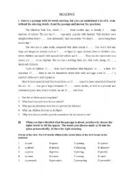 English worksheet: Elementary Reading