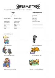 English Worksheet: Simple Past Tense