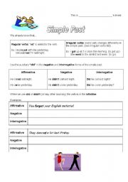 English Worksheet: Simple Past