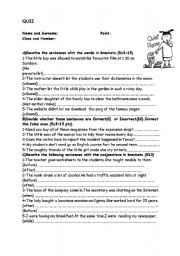 English worksheet: conversion