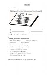 English Worksheet: Simple Past - exercises