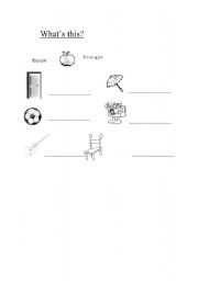 English worksheet: Whats this?