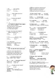 English Worksheet: quiz