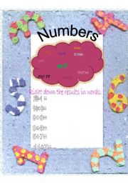 English worksheet: Numbers