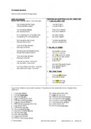 English worksheet: Asking Questions 