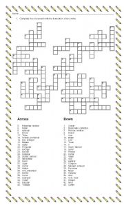 Verbs Crossword-puzzle