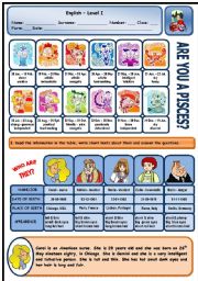 English Worksheet: DESCRIBING PEOPLE (APPEARANCE AND CHARACTER) - 2 PAGES