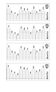 English worksheet: Months and ordinal numbers