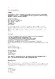 English worksheet: Costa Rica Typical Dishes