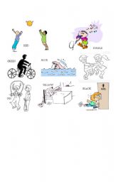 English Worksheet: actions