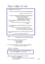 English worksheet: Genitive/ Possessive Case 2