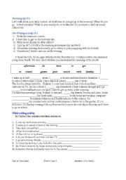 English worksheet: Writing Skills