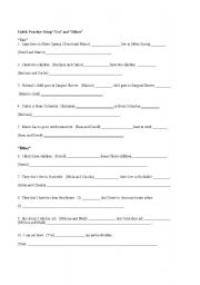 English Worksheet: Using 