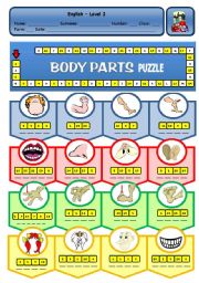 BODY PARTS PUZZLE