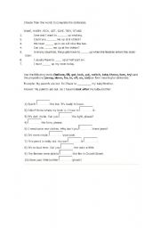 English Worksheet: MODALS EXERCISES