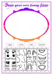 English Worksheet: Face