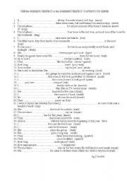English Worksheet: Present perfect tense or present perfect continuous tense exercises